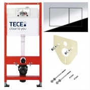 Система инсталляции для унитазов Tece 9400401 с панелью смыва  (Хром)