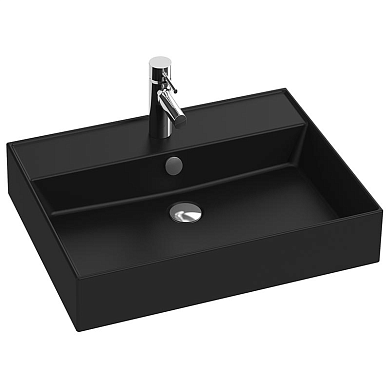 Раковина 60 см Jacob Delafon Vivienne EXBH112-NGM | Чёрный мат