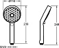 Ручной душ Jacob Delafon Awaken Geometric E72415-BL Цвет чёрный