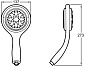 Душевая лейка Jacob Delafon Flipside E17493-CP Душевая лейка Jacob Delafon Flipside E17493-CP